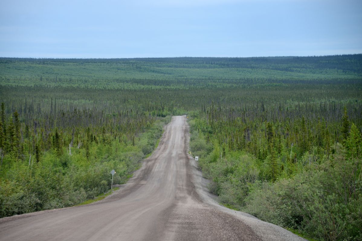 01D The Dempster Highway Dirt Road Between Inuvik Northwest Territories And The MacKenzie River Ferry